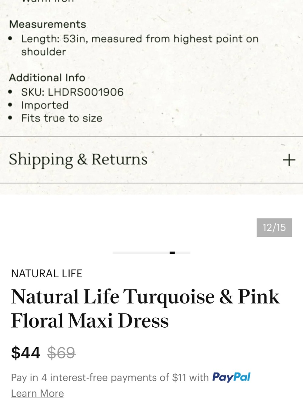 NATURAL LIFE Havana Nights Black Floral Ruffle-Tie Maxi Dress - Picture 5 of 17
